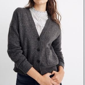 Madewell Charcoal Gray Cardigan Sweater